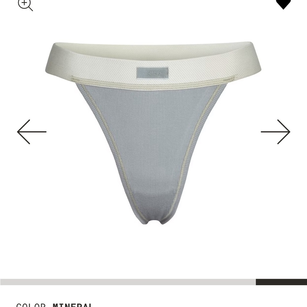 SKIMS cotton rib thong